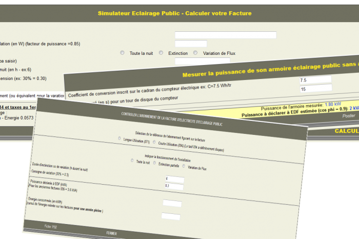 Eclairage Public: Simulateurs du SDE54